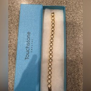 Golden White Ice Bracelet ✨ | Touchstone Crystal by Swarovski